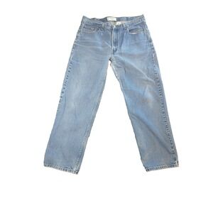 Levis 550 Relaxed Fit Mens Light Wash Blue Denim Jeans W36 L29 Vintage Style
